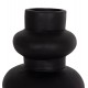 Επιτραπέζιο διακοσμητικό βάζο "LEMA" από τερακότα σε χρώμα μαύρο Φ22x29