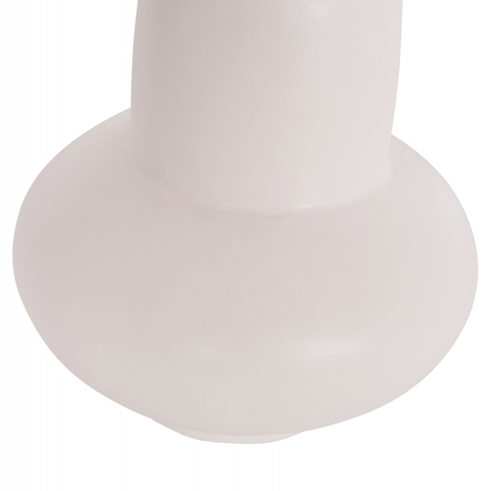 Επιτραπέζιο διακοσμητικό βάζο "LEMA" από τερακότα σε χρώμα λευκό Φ22x22