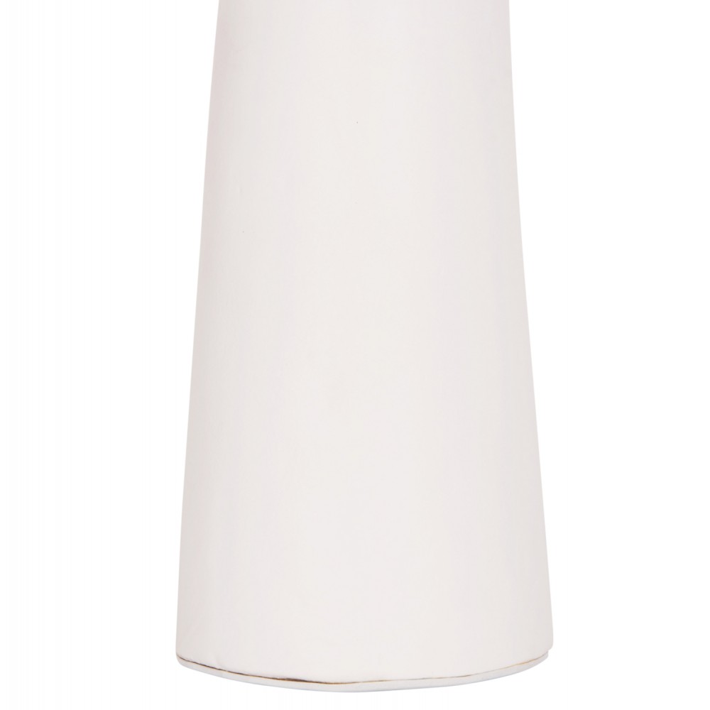 Επιτραπέζιο διακοσμητικό βάζο "LEKKAN" από τερακότα σε χρώμα λευκό Φ18x38