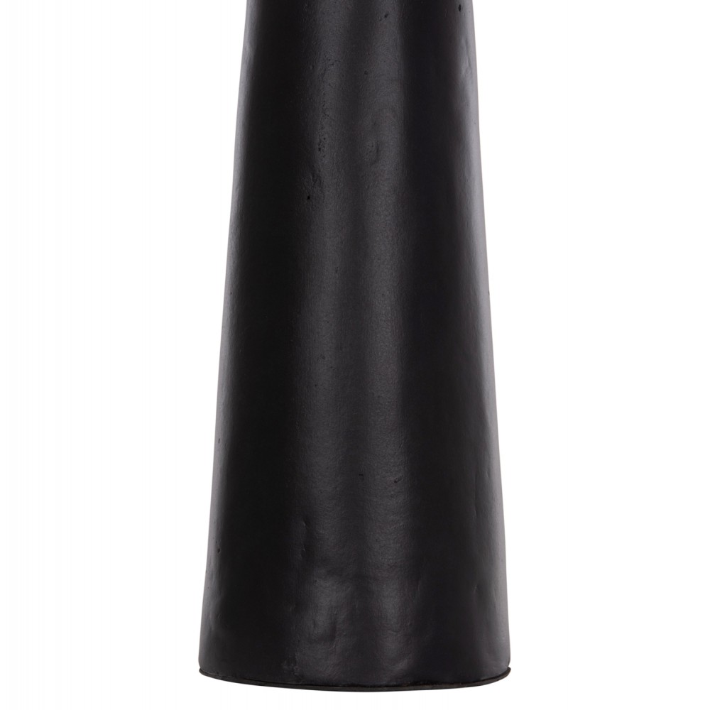 Επιτραπέζιο διακοσμητικό βάζο "LEKKAN" από τερακότα σε χρώμα μαύρο Φ18x38