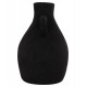 Επιτραπέζιο διακοσμητικό βάζο "DECANT" από τερακότα σε χρώμα μαύρο Φ14x21