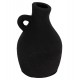 Επιτραπέζιο διακοσμητικό βάζο "DECANT" από τερακότα σε χρώμα μαύρο Φ14x21
