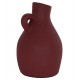 Επιτραπέζιο διακοσμητικό βάζο "DECANT" από τερακότα σε χρώμα βυσσινί Φ14x21