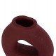 Επιτραπέζιο διακοσμητικό βάζο "DECANT" από τερακότα σε χρώμα βυσσινί 17.5x6.5x17