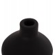 Επιτραπέζιο διακοσμητικό βάζο "CHELIN" από τερακότα σε χρώμα μαύρο Φ20x25
