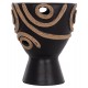 Επιτραπέζιο διακοσμητικό βάζο "DEAN" από τερακότα σε χρώμα μαύρο Φ23x29