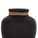 Επιτραπέζιο διακοσμητικό βάζο "CAMMER" από τερακότα σε χρώμα μαύρο Φ22x20