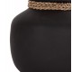 Επιτραπέζιο διακοσμητικό βάζο "CAMMER" από τερακότα σε χρώμα μαύρο Φ22x20