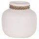 Επιτραπέζιο διακοσμητικό βάζο "CAMMER" από τερακότα σε χρώμα λευκό Φ22x20