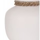 Επιτραπέζιο διακοσμητικό βάζο "CAMMER" από τερακότα σε χρώμα λευκό Φ22x20