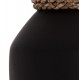 Επιτραπέζιο διακοσμητικό βάζο "CAMMER" από τερακότα σε χρώμα μαύρο Φ16x15