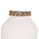 Επιτραπέζιο διακοσμητικό βάζο "CAMMER" από τερακότα σε χρώμα λευκό Φ16x15