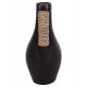 Επιτραπέζιο διακοσμητικό βάζο "CAMMER" από τερακότα σε χρώμα μαύρο Φ18x39