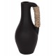 Επιτραπέζιο διακοσμητικό βάζο "CAMMER" από τερακότα σε χρώμα μαύρο Φ18x39