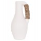 Επιτραπέζιο διακοσμητικό βάζο "CAMMER" από τερακότα σε χρώμα λευκό Φ18x39