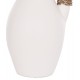 Επιτραπέζιο διακοσμητικό βάζο "CAMMER" από τερακότα σε χρώμα λευκό Φ18x39