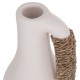 Επιτραπέζιο διακοσμητικό βάζο "CAMMER" από τερακότα σε χρώμα λευκό Φ18x39