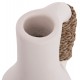 Επιτραπέζιο διακοσμητικό βάζο "CAMMER" από τερακότα σε χρώμα λευκό Φ18x39