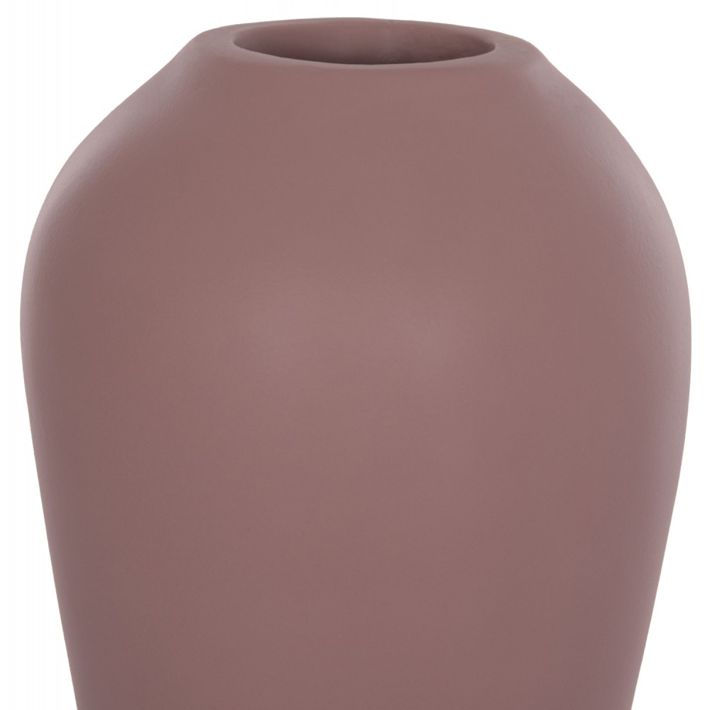 Επιτραπέζιο διακοσμητικό βάζο "CHELIN" από τερακότα σε χρώμα μωβ Φ22x37