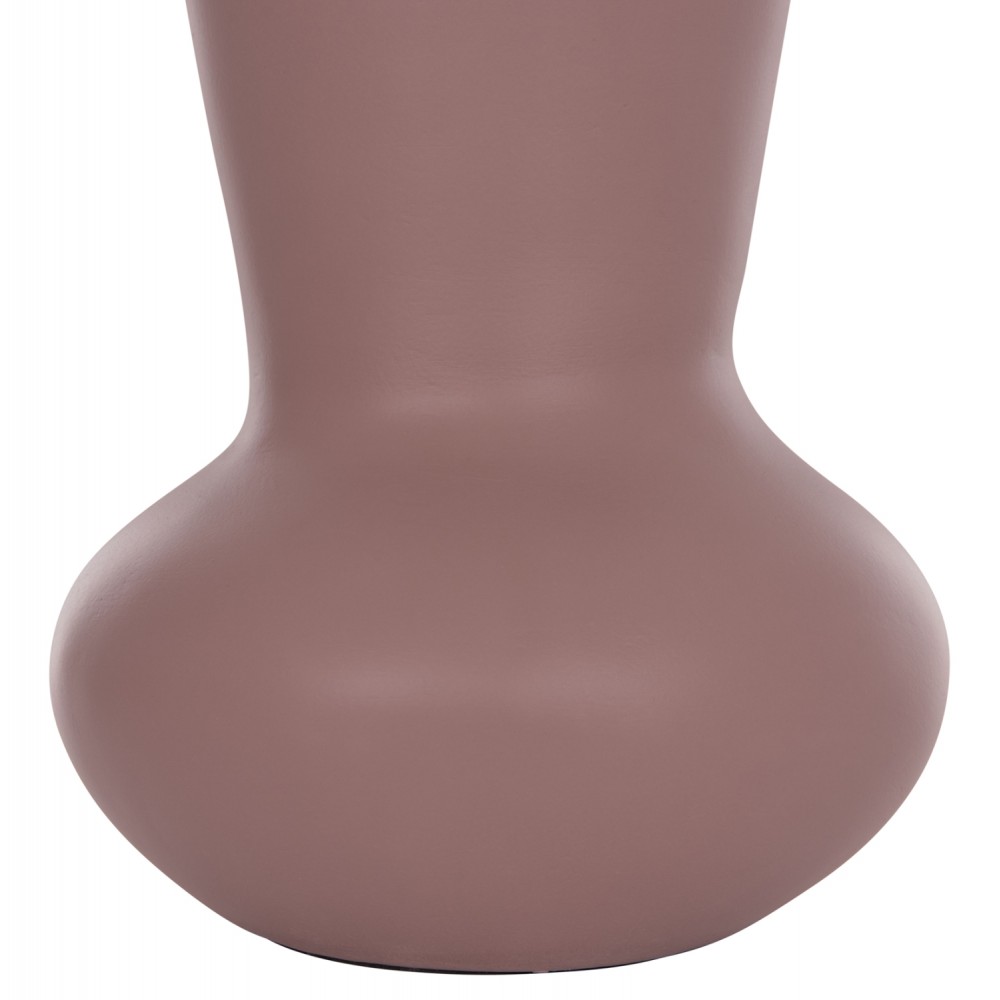 Επιτραπέζιο διακοσμητικό βάζο "CHELIN" από τερακότα σε χρώμα μωβ Φ22x37