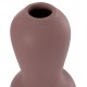 Επιτραπέζιο διακοσμητικό βάζο "CHELIN" από τερακότα σε χρώμα μωβ Φ22x37