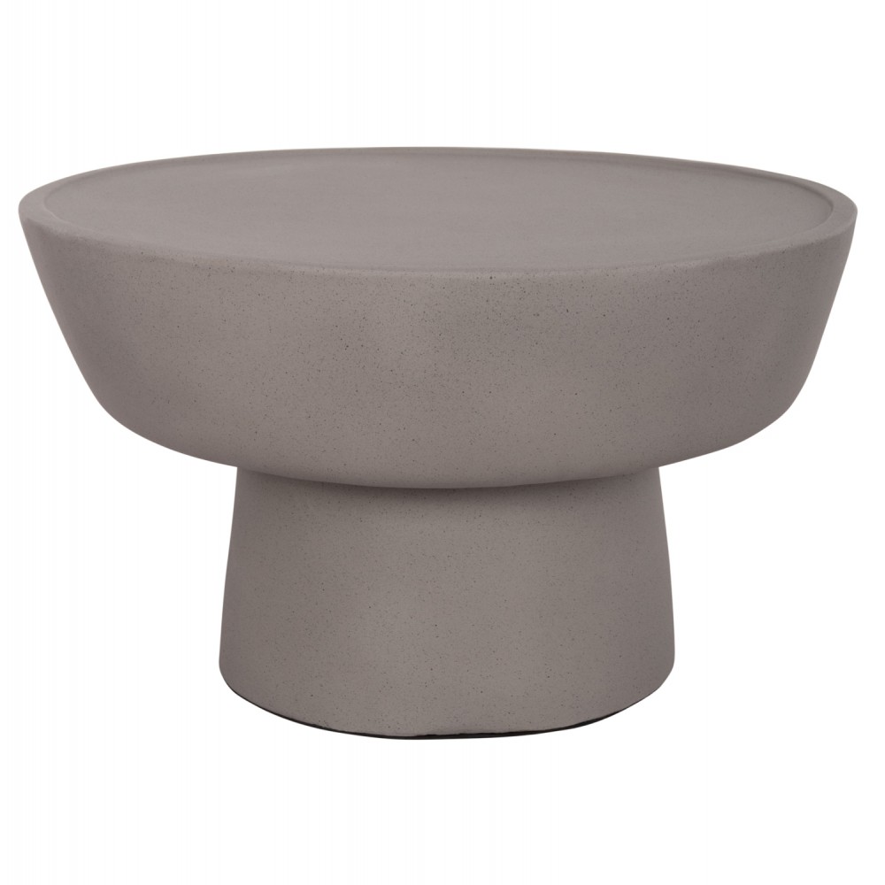 Τραπέζι σαλονιού "PIRSON" από fiber cement σε χώμα γκρι Φ60x36