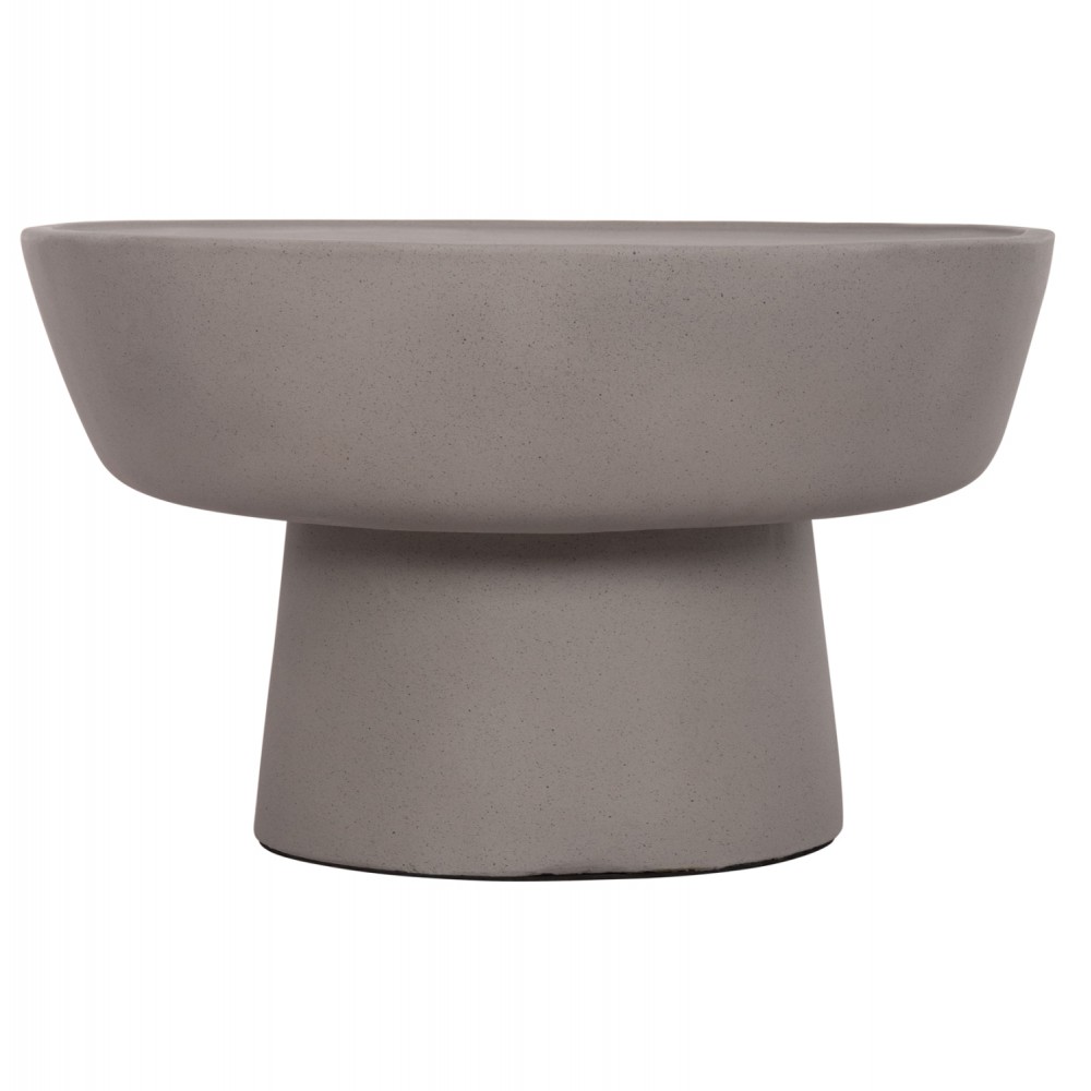 Τραπέζι σαλονιού "PIRSON" από fiber cement σε χώμα γκρι Φ60x36