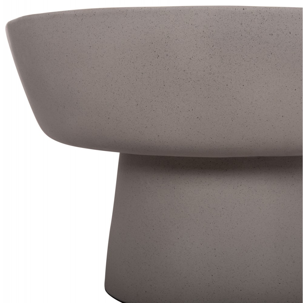 Τραπέζι σαλονιού "PIRSON" από fiber cement σε χώμα γκρι Φ60x36