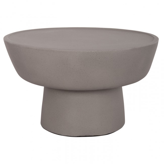 Τραπέζι σαλονιού "PIRSON" από fiber cement σε χώμα γκρι Φ60x36