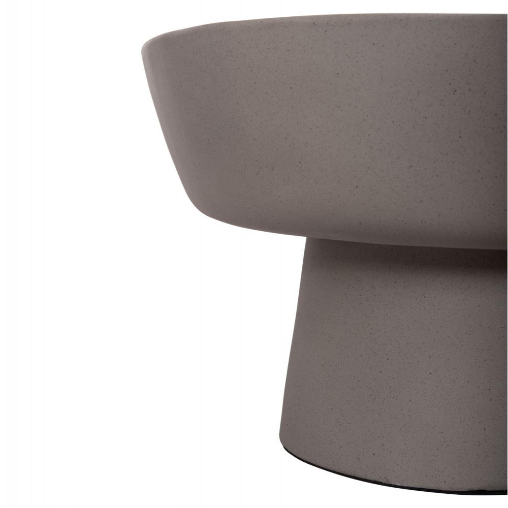 Τραπέζι σαλονιού "PIRSON" από fiber cement σε χώμα γκρι Φ60x36