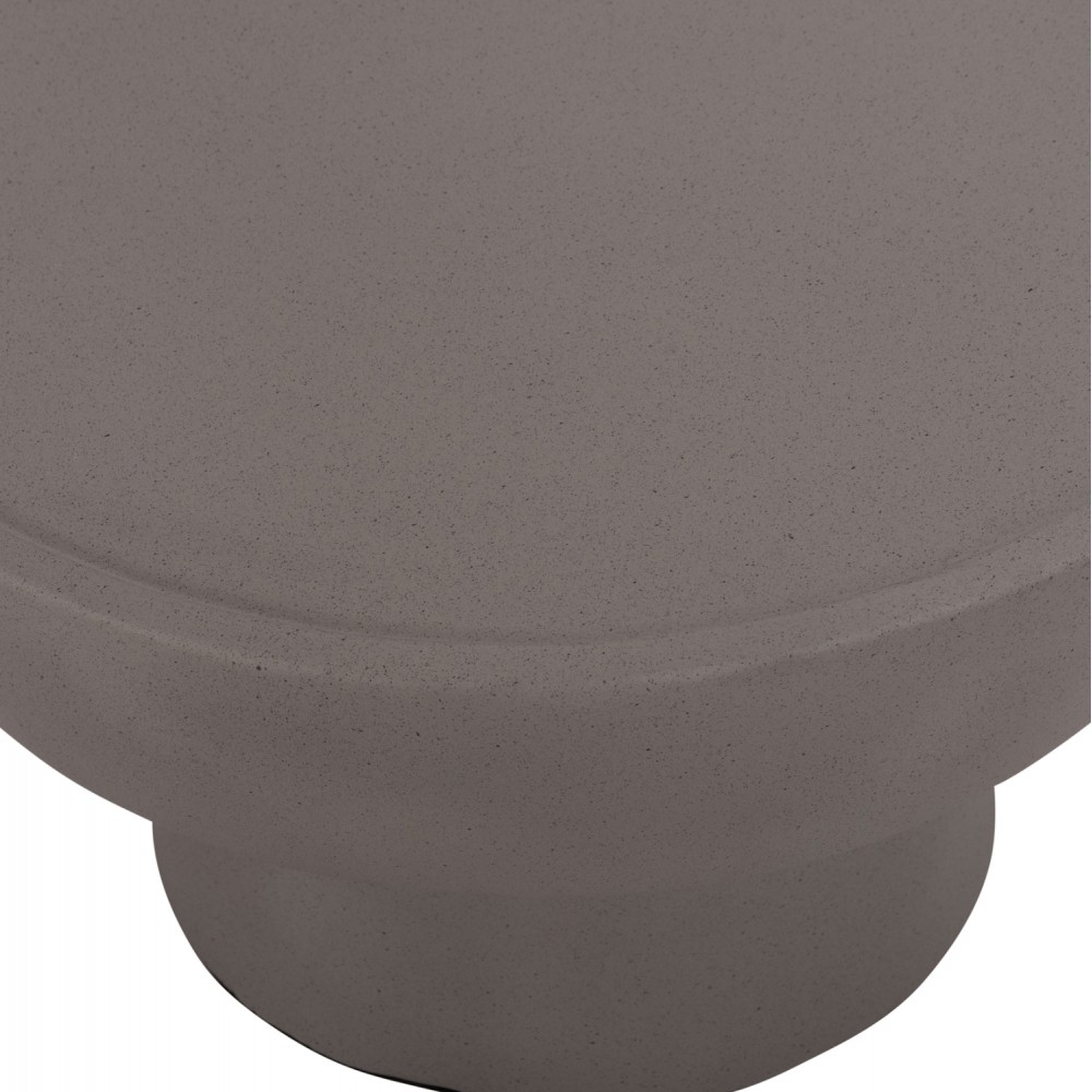 Τραπέζι σαλονιού "PIRSON" από fiber cement σε χώμα γκρι Φ60x36