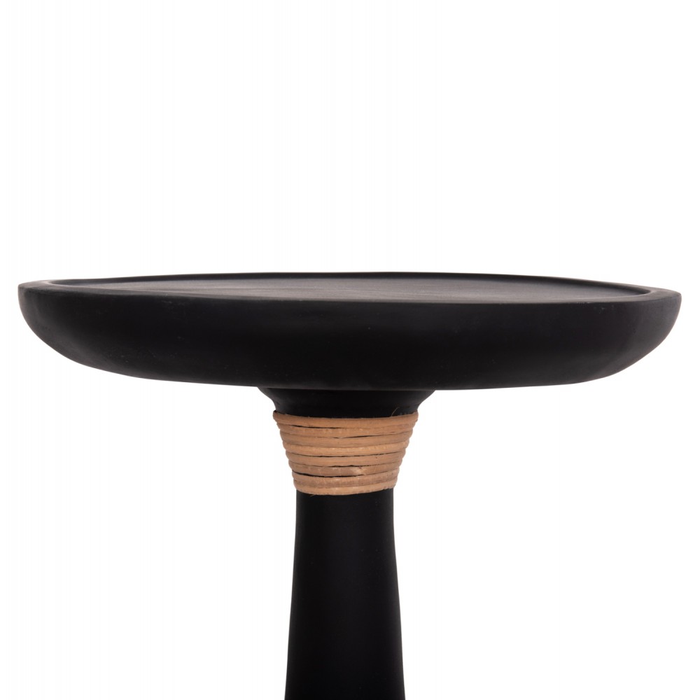 Βοηθητικό τραπέζι "TORG" από fiber cement σε χρώμα μαύρο Φ41x62