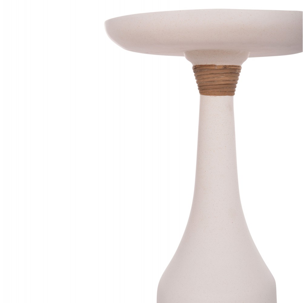 Βοηθητικό τραπέζι "TORG" από fiber cement σε χρώμα λευκό Φ41x62