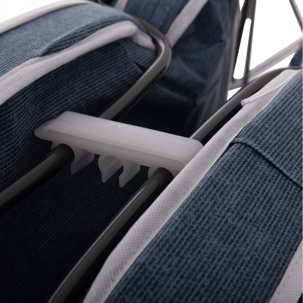 Κρεβάτι-ράντζο "SLADE" από μέταλλο με ρόδες και στρώμα 80x183x37.5