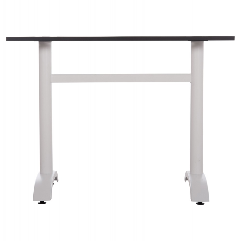 Βάση τραπεζιού διπλή από μέταλλο σε χρώμα λευκό 100x60x73