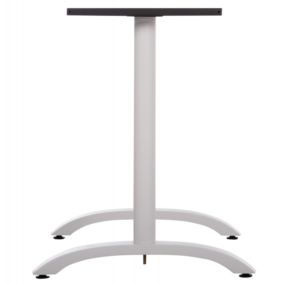 Βάση τραπεζιού διπλή από μέταλλο σε χρώμα λευκό 100x60x73