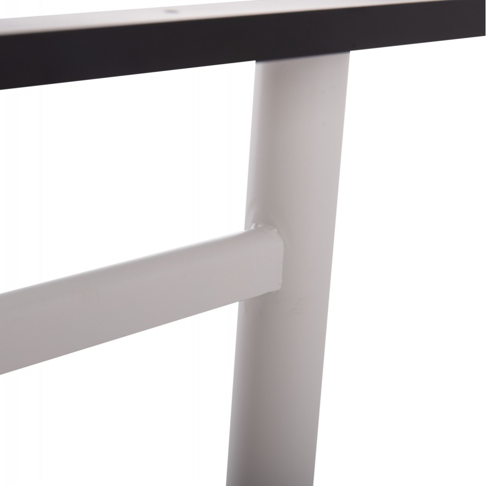 Βάση τραπεζιού διπλή από μέταλλο σε χρώμα λευκό 100x60x73