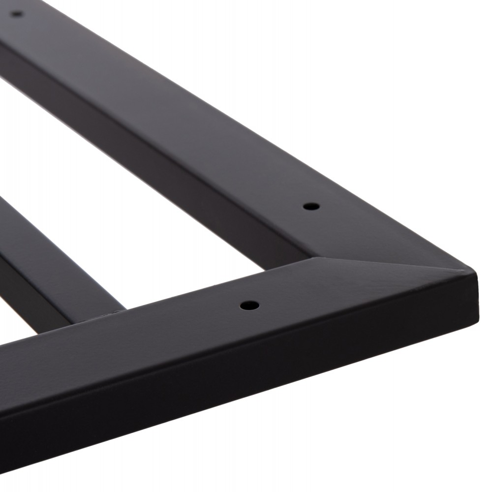 Βάση τραπεζιού διπλή από μέταλλο σε χρώμα χρωμίου 100x60x73