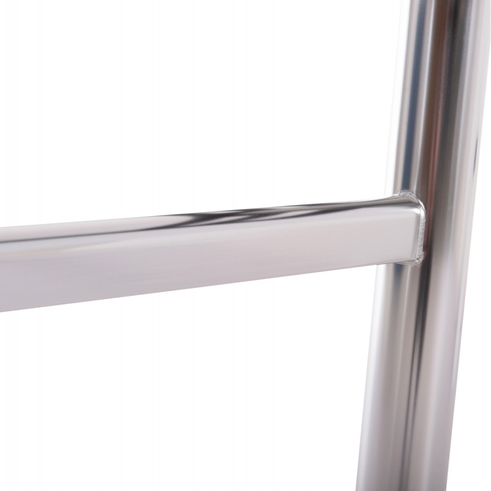 Βάση τραπεζιού διπλή από μέταλλο σε χρώμα χρωμίου 100x60x73