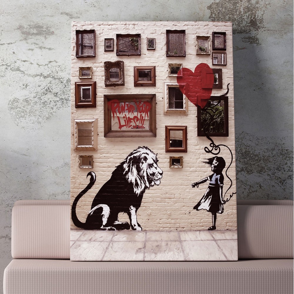 Πίνακας τοίχου "GOBI" σε εκτυπωμένο καμβά 50x2.5x68