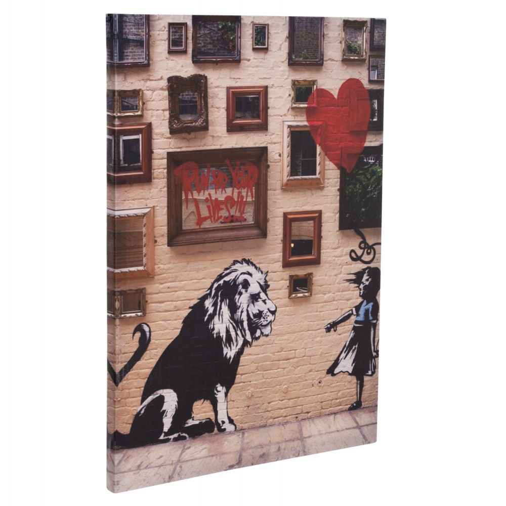 Πίνακας τοίχου "GOBI" σε εκτυπωμένο καμβά 50x2.5x68