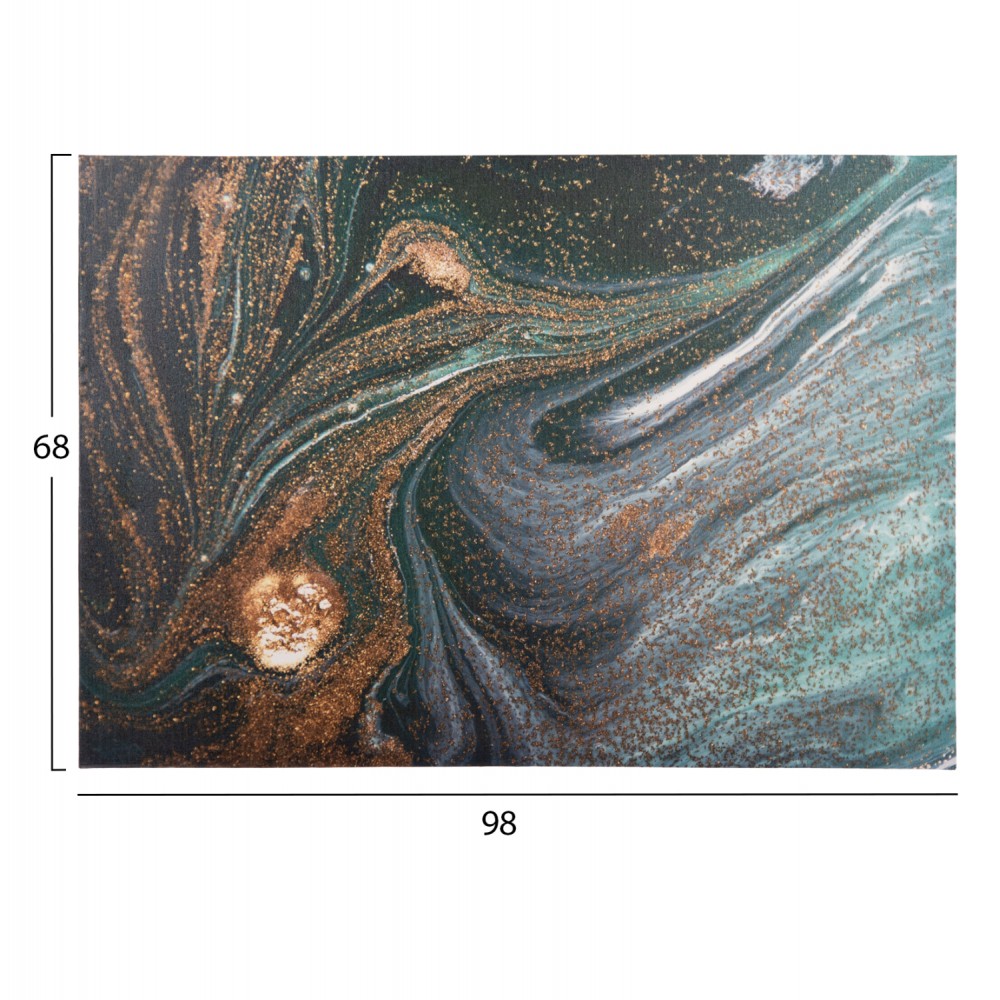 Πίνακας τοίχου "GOBI" σε εκτυπωμένο καμβά 98x2.5x68