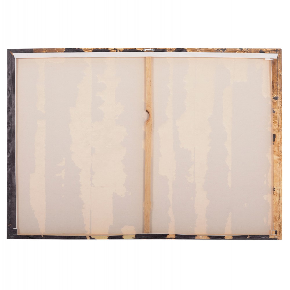 Πίνακας τοίχου "GOBI" σε εκτυπωμένο καμβά σε χρώμα μαύρο/χρυσό 98x2.5x68