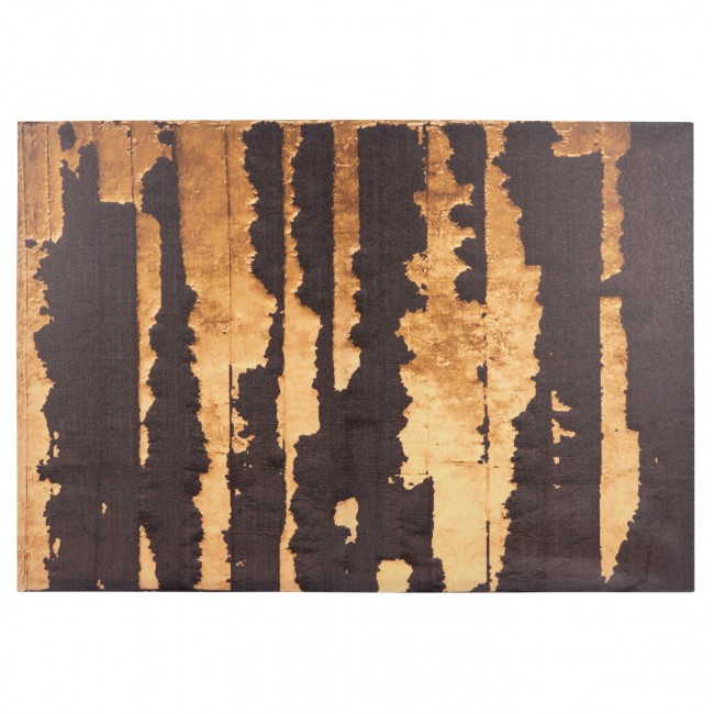 Πίνακας τοίχου "GOBI" σε εκτυπωμένο καμβά σε χρώμα μαύρο/χρυσό 98x2.5x68