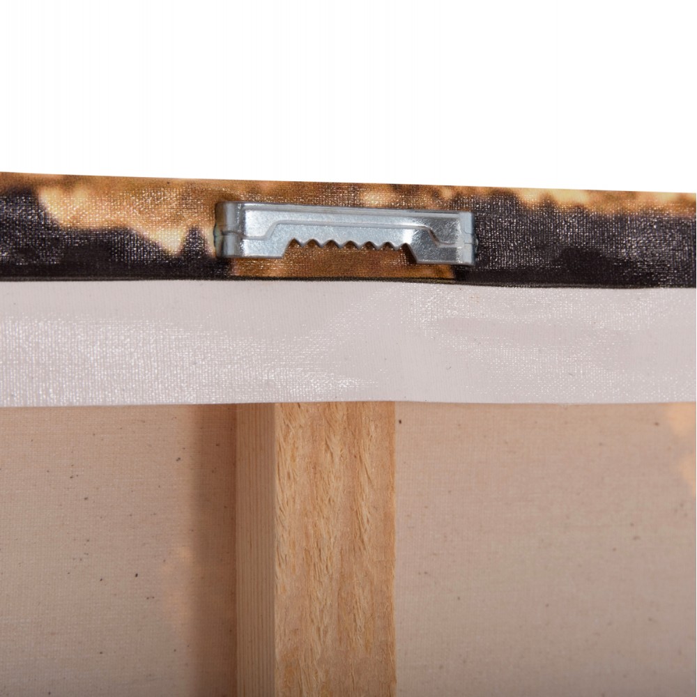 Πίνακας τοίχου "GOBI" σε εκτυπωμένο καμβά σε χρώμα μαύρο/χρυσό 98x2.5x68