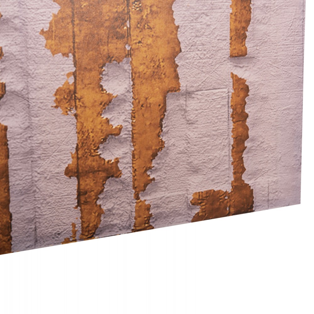 Πίνακας τοίχου "GOBI" σε εκτυπωμένο καμβά σε χρώμα εκρού/χρυσό 98x2.5x68