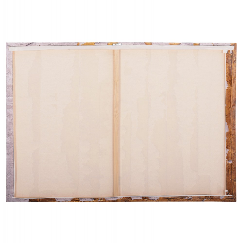 Πίνακας τοίχου "GOBI" σε εκτυπωμένο καμβά σε χρώμα εκρού/χρυσό 98x2.5x68