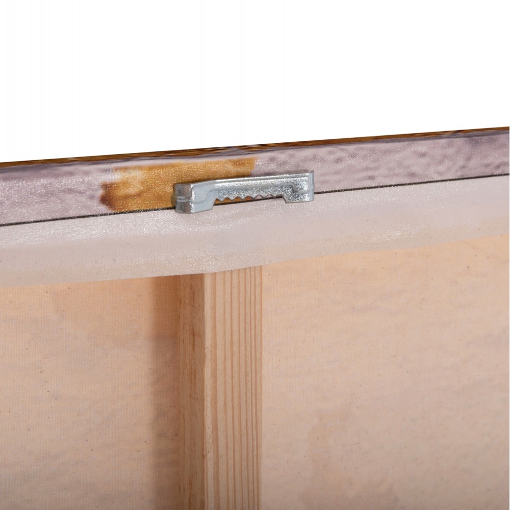 Πίνακας τοίχου "GOBI" σε εκτυπωμένο καμβά σε χρώμα εκρού/χρυσό 98x2.5x68