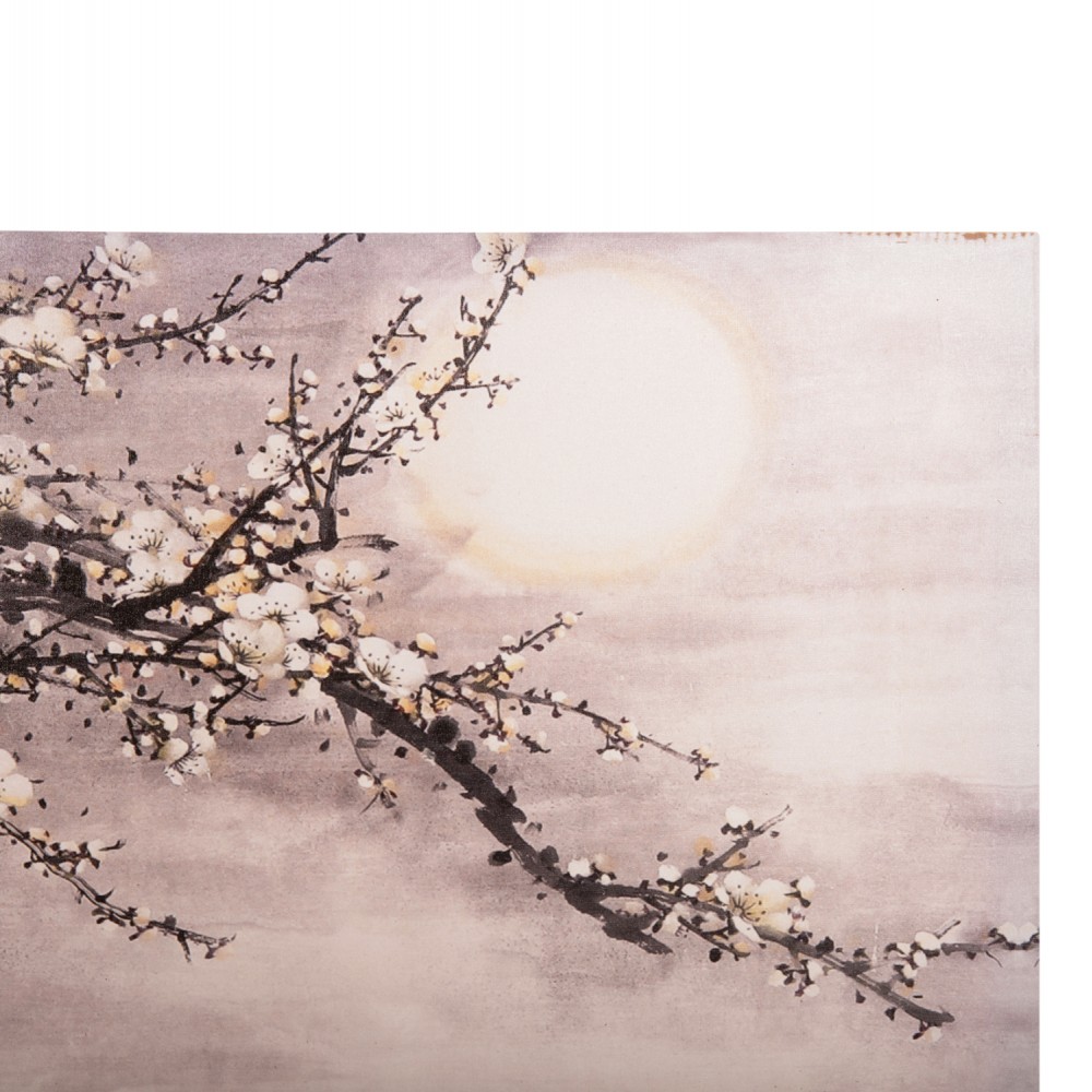 Πίνακας τοίχου "GOBI" σε εκτυπωμένο καμβά σε χρώμα λευκό/γκρι/μαύρο 120x2.5x49