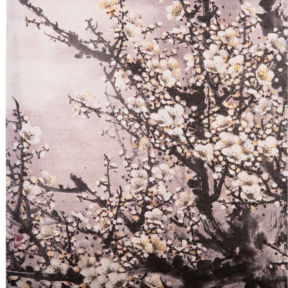 Πίνακας τοίχου "GOBI" σε εκτυπωμένο καμβά σε χρώμα λευκό/γκρι/μαύρο 120x2.5x49